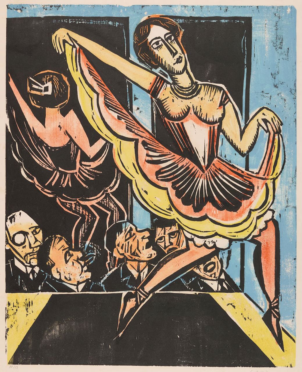 Max Pechstein, Tänzerin im Spiegel, 1923